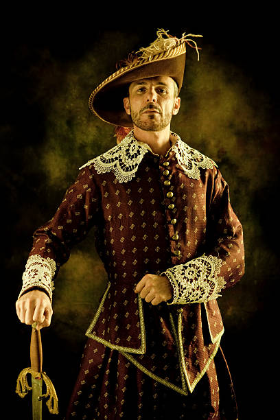 mosquetero el orgullo - musketeer nobility men renaissance fotografías e imágenes de stock