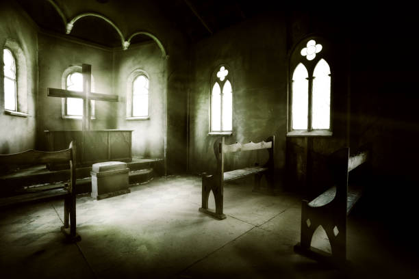 神に - church altar indoors dark ストックフォトと画像