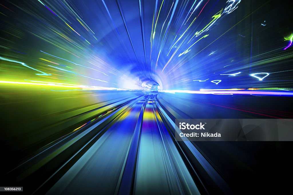 Tunnel di luce - Foto stock royalty-free di Astratto