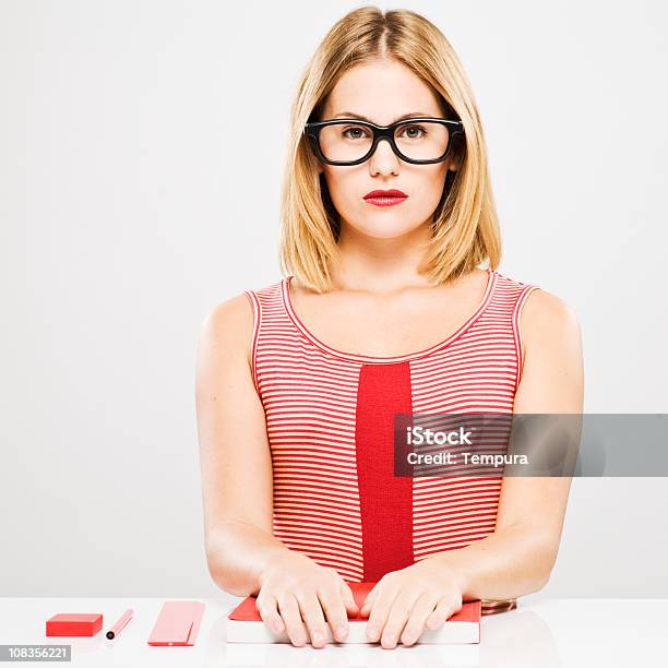 Stern Office Worker Stock Photo - Download Image Now - 20-24 Years, 20-29 Years, Adult