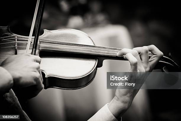 Musician Playing Violin Stock Photo - Download Image Now - Musician, Violinist, Adult