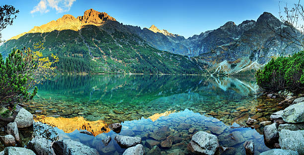 istock Mountain Lake at dusk  - long exposure HDR 108356271