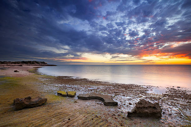 istock Sunset on the coast of Cape Range NP, Western Australia 108356447