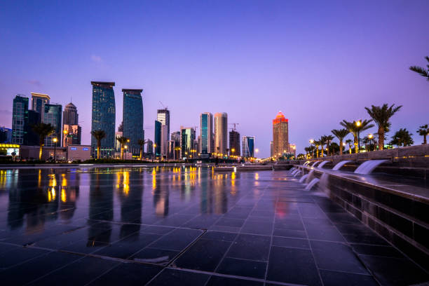 istock Al Dafna Towers on Corniche Park, Doha Qatar 1083567390