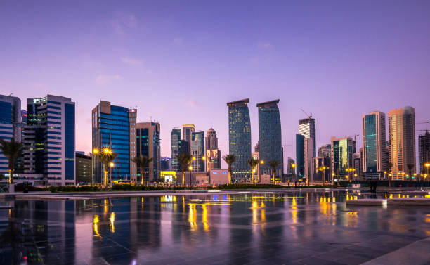 istock Al Dafna Towers on Corniche Park, Doha Qatar 1083567832