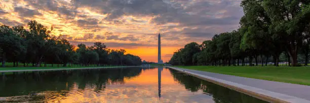 Photo of Washington Monument at Sunrise