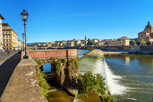 Pescaia di Santa Rosa on Arno river in Florence. Italy