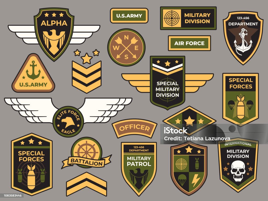 Army Badges Military Patch Air Force Captain Sign And Paratrooper