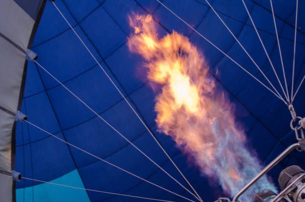 Flame in a hot air balloon