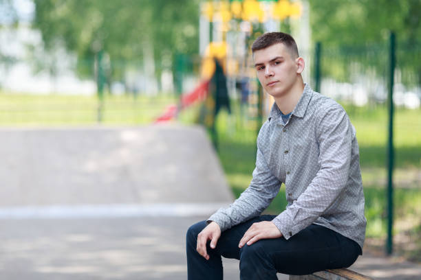 istock Young boy skater in the park 1083592780
