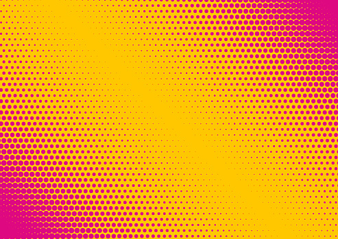 Fluorescent diagonal Gradient Abstract Background. Duotone texture. Yellow and pink. Vector illustration