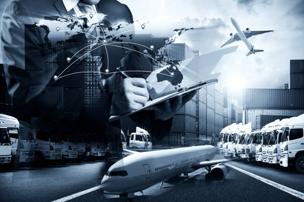 istock Smart technology logistics concept with global logistics partnership Industrial Container Cargo freight ship, internet of things Concept of fast or instant shipping, Online goods orders worldwide 1083598188