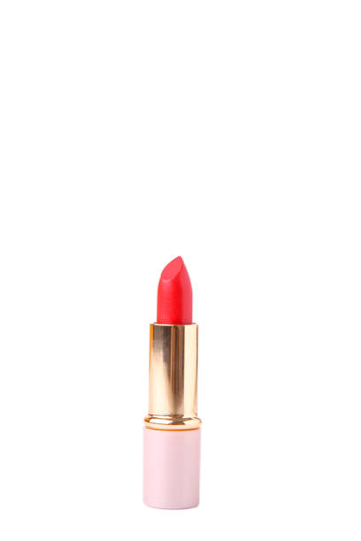 istock Red lipstick isolated on white background. Makeup 1083599342