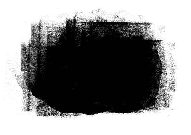 istock Black color graphic patches graphic brush strokes design effect element for background 1083605296