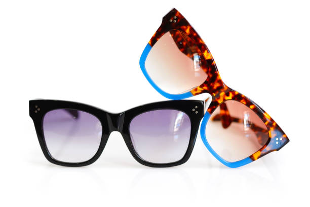 istock Stylish women's sunglasses on white background 1083608810