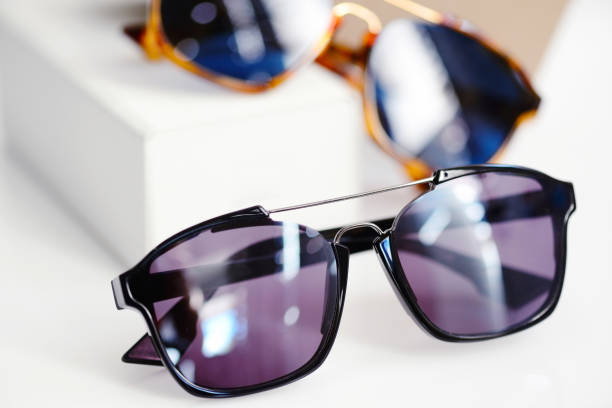 istock Stylish women's sunglasses on white background 1083608850