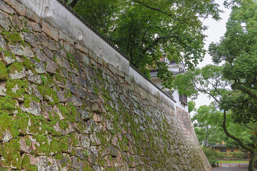 Okayama, OKAYAMA, JAPAN - September 14 2018: Scenery of the Okayama castle