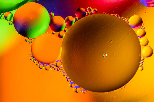 istock Abstract background with colorful gradient colors. Oil drops in water abstract psychedelic pattern image. 1083611610