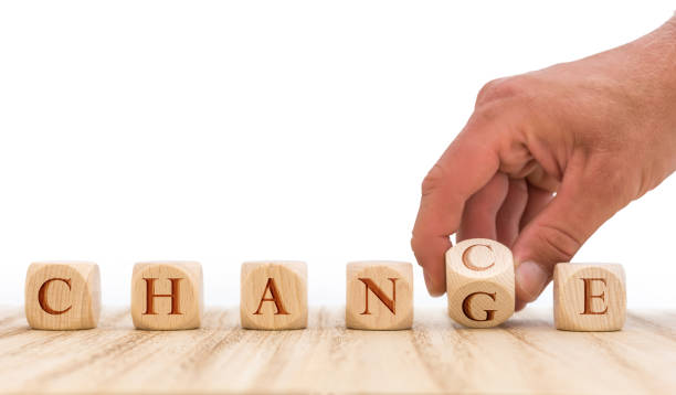 istock Take advantage of opportunities to bring about change presented with dice in front of white background 1083614796