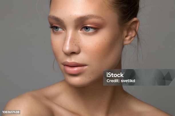 Serene Beauty Stock Photo - Download Image Now - Beauty, Women, Human Face