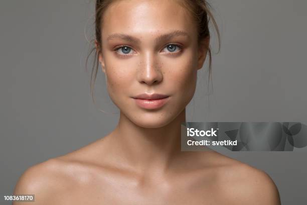 Serene Beauty Stock Photo - Download Image Now - Women, Beauty, One Woman Only