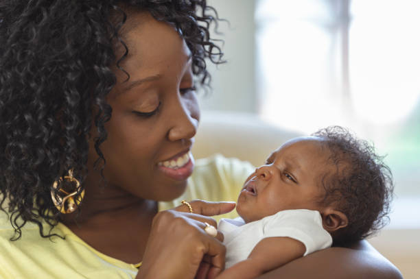 istock Mother with newborn boy 1083618636