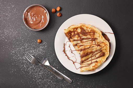 crepe with chocolate