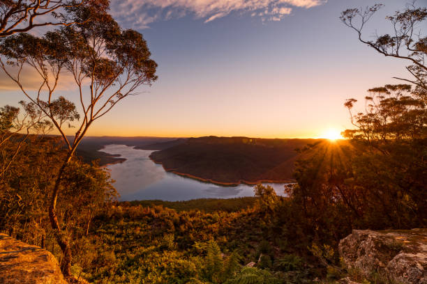 istock Sunset over Burragorang Lake and Nattai 1083622312