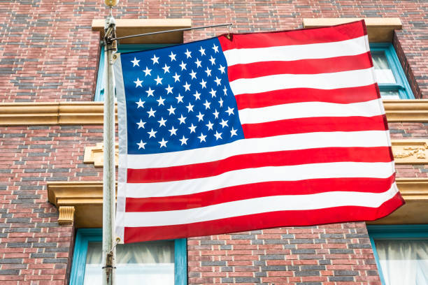 istock Beautiful american or usa flag 1083627276