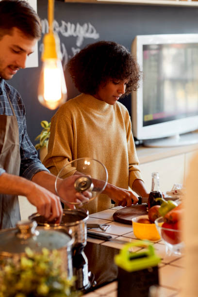 istock Couple Cooking Together 1083630576
