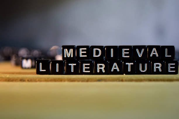 istock MEDIEVAL LITERATURE concept wooden blocks on the table 1083637226