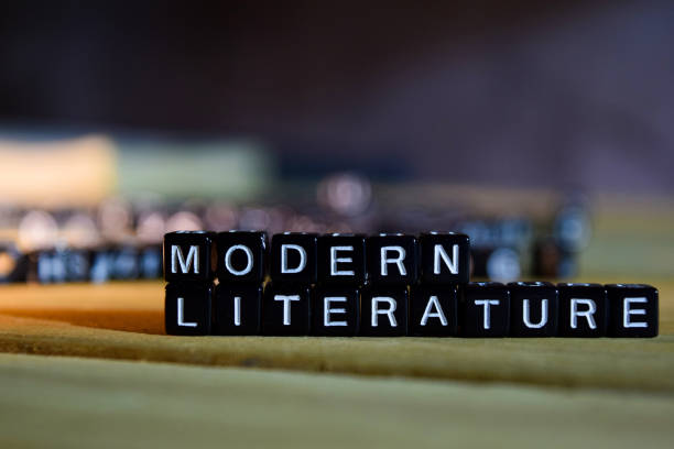istock MODERN LITERATURE concept wooden blocks on the table. 1083637614