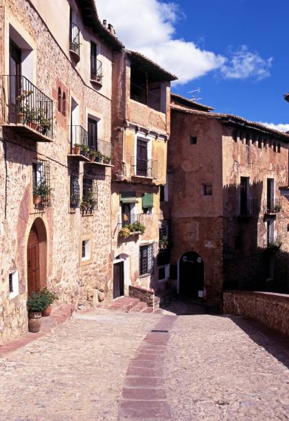 istock Spanish townhouses, Teruel, Spain. 1083637654
