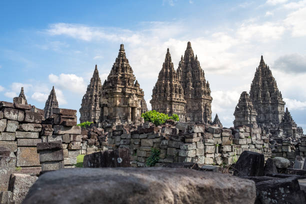 istock Beautiful ancient Hindu Temple under the bright blue sky. 1083637860