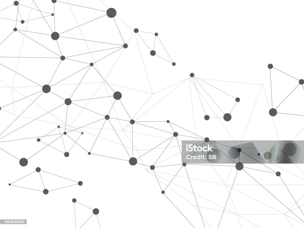 simple network concept Connection stock vector