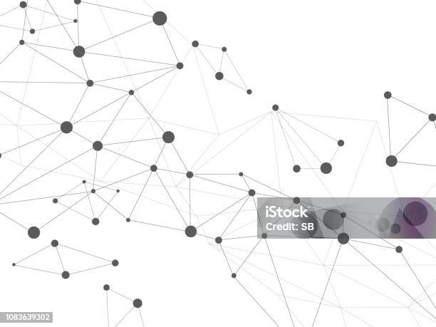 Simple Network Concept Stock Illustration - Download Image Now - Connection, Computer Network, Social Media