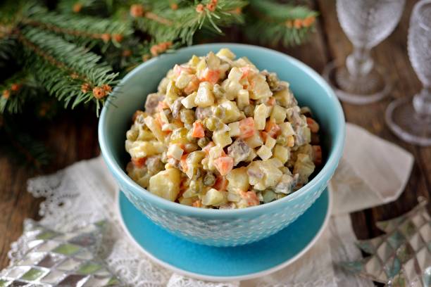 istock Traditional Russian salad Olivier 1083644098