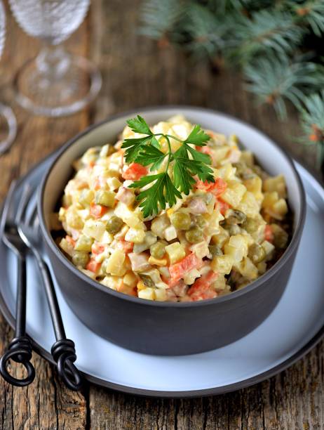 istock Traditional Russian salad Olivier 1083644154