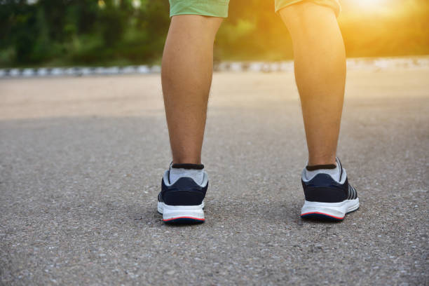 istock Man are running on morning at city park 1083646056