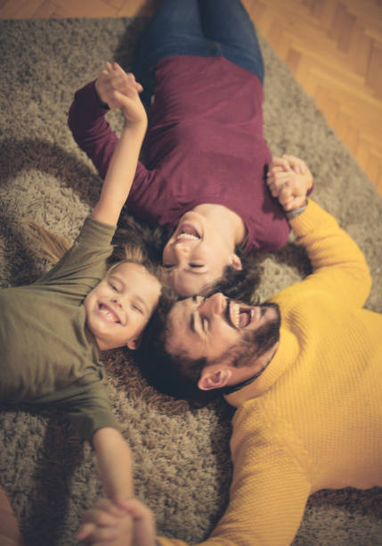 istock It's not family bonding time without a bit of fun. 1083646096