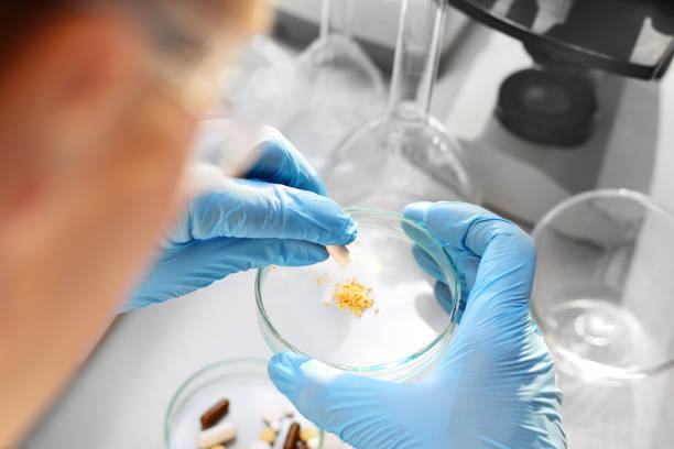 istock Production of medicines. 1083649180