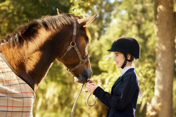 istock Young equestrian with her horse and best friend 108365049