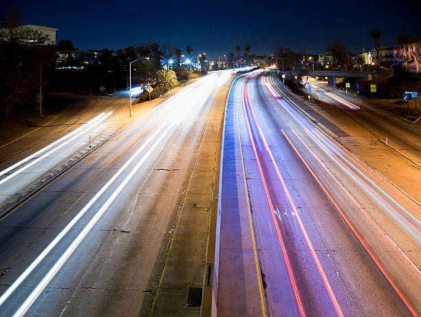 istock Los Angeles Highway at Night 108365224