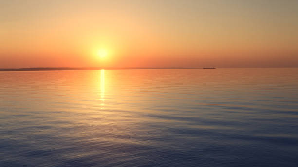 morning dawn on the river
