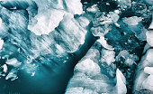 Icebergs from above