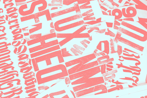 istock Newspaper, red print on a white background. 1083664488