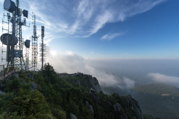 istock Signal receiving tower equipment 1083680198
