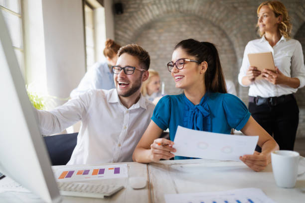 istock Successful business group working at the office. 1083688804