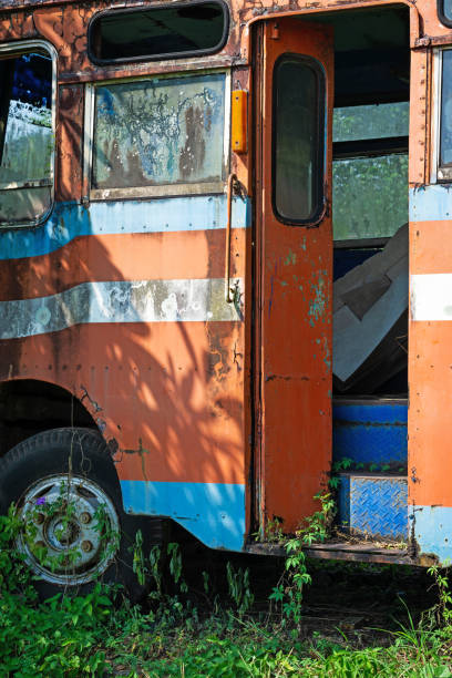 istock Bus Wreck In The Nature 1083689534