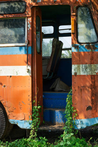 istock Bus Wreck In The Nature 1083689650
